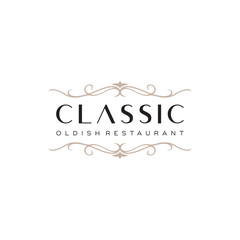 classic ornament logo design