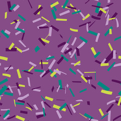 Colorful confetti stripes seamless pattern background