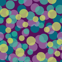 Colorful tissue confetti circles seamless pattern background