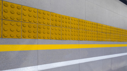 Fototapeta premium Sqaure Background, Yellow and White Line