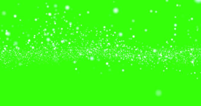 christmas white light shine flowing in horizon particles bokeh loopable on chroma key green screen background, holiday congratulation greeting party happy christmas and new year celebration concept