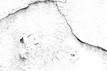 Texture black and white abstract grunge style. Vintage abstract texture of old surface. Pattern and texture of cracks, scratches and chip.