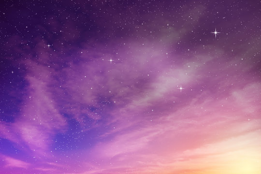 colorful night sky - Powered by Adobe