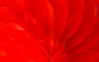 Close up abstract image of beautiful red flower petals arranged in layers background.