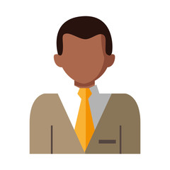 elegant black businessman character
