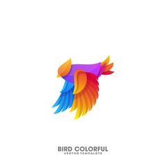 Obraz premium Bird Colorful Illustration Vector Template