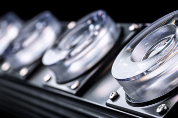 industrial lamp close-up