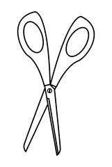 scissor tool isolated icon