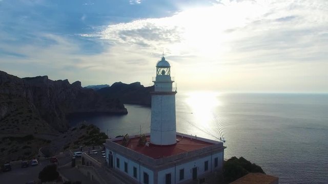 Far De Formentor Lighthouse Mallorca from above