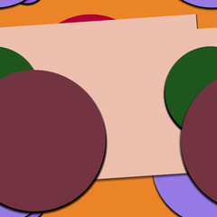 Flat material design - Creative vector trend seamless