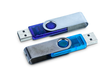 Portable usb memory or USB flash drive isolated