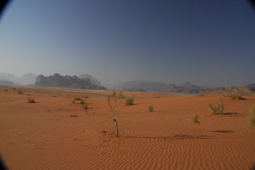 Fototapeta na wymiar Desert View of Wadi Ram Jordan