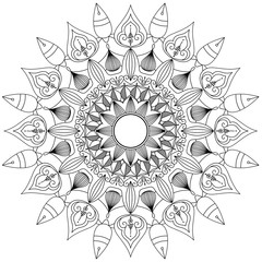 Mandala Intricate Patterns. Vintage decorative pattern.Hand drawn background.Suitable for printing on fabric and paper. Arabic, Islam,Indian, ottoman motifs.You can change the background.