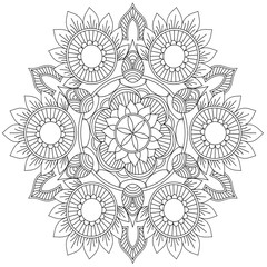 Mandala Intricate Patterns. Vintage decorative pattern.Hand drawn background.Suitable for printing on fabric and paper. Arabic, Islam,Indian, ottoman motifs.You can change the background.