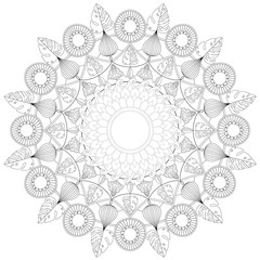 Mandala Intricate Patterns. Vintage decorative pattern.Hand drawn background.Suitable for printing on fabric and paper. Arabic, Islam,Indian, ottoman motifs.You can change the background.