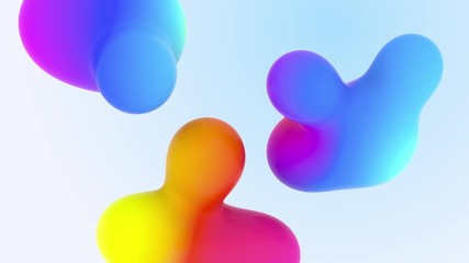 Futuristic Organic Fx Designed Liquid Animated Shot. Aqua Colourful Liquid Gradients Video for Presentation. New Abstraction grade Form Composition. Minimalistic Cover Footage Stylish Sample Close up - Powered by Adobe