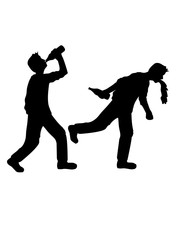 bier gehen spazieren evolution kotzen erbrochenes übel übelkeit kater flasche durst trinken lustig alkohol saufen party feiern cool clipart