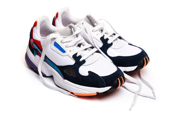 new sneakers isolated on white background