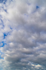 Obraz premium Clouds against the blue sky as a background