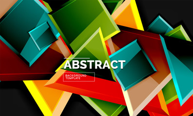 Squares and triangles geometrical background