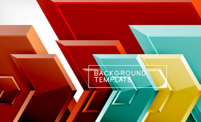 Abstract glossy techno arrows background