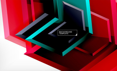 Arrow geometrical abstract background, directional wallpaper concept