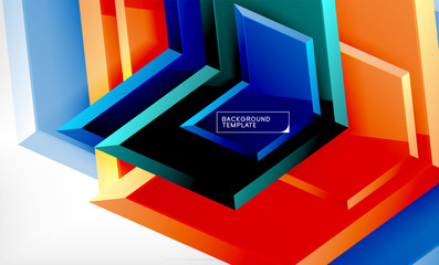 Techno arrow background, template design