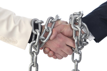 chained hands
