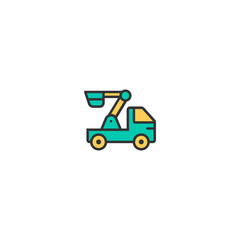 Crane icon design. Transportation icon vector design