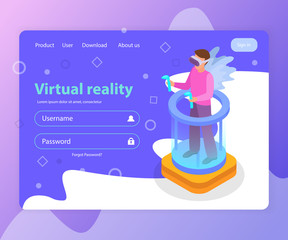 Virtual Reality Landing Page