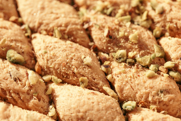 Sweet halva dessert slices