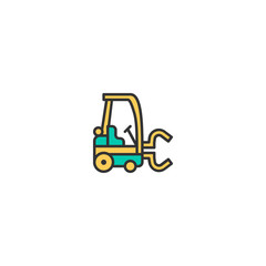 Forklift icon design. Transportation icon vector design