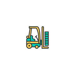 Forklift icon design. Transportation icon vector design