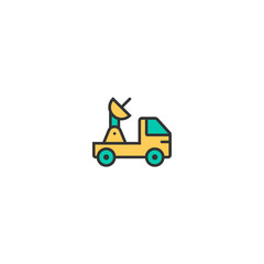 Satellite icon design. Transportation icon vector design