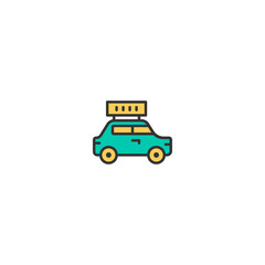 Taxi icon design. Transportation icon vector design