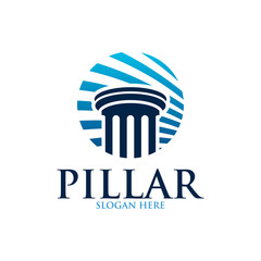 Pillar Logo Design for law firm, attorney or university