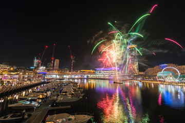 Fireworks in Darling Harbour, Sydney
