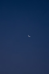 Crescent in the morning