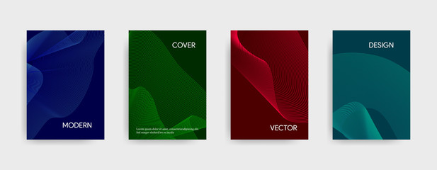 Vector abstract banner design. Bright colorful geometric background for flyers, brochures, books.