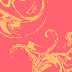 Fototapeta premium Abstract background with twirl fluid shapes. Vector illustration.