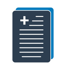 Fototapeta premium Medical Report Icon. Flat style vector EPS.