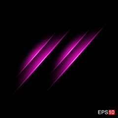 isolated pink Rays with lens flare, Sun flare, flare on the black background. Transparent Vector Illustration