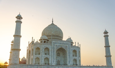 Fototapeta na wymiar UNESCO heritage site, The beautiful Taj Mahal of India