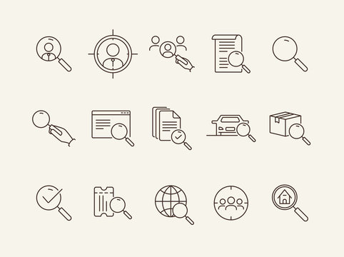 Search icons