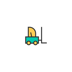 Forklift icon design. Transportation icon vector design