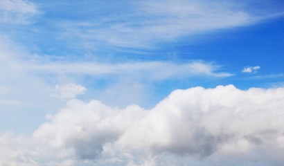 blue sky with clouds