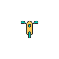 Motorbike icon design. Transportation icon vector design