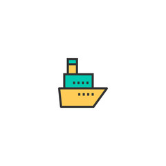 Ship icon design. Transportation icon vector design