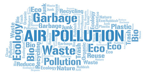 Fototapeta premium Air Pollution word cloud.