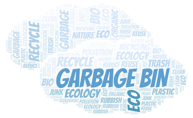 Garbage Bin word cloud.